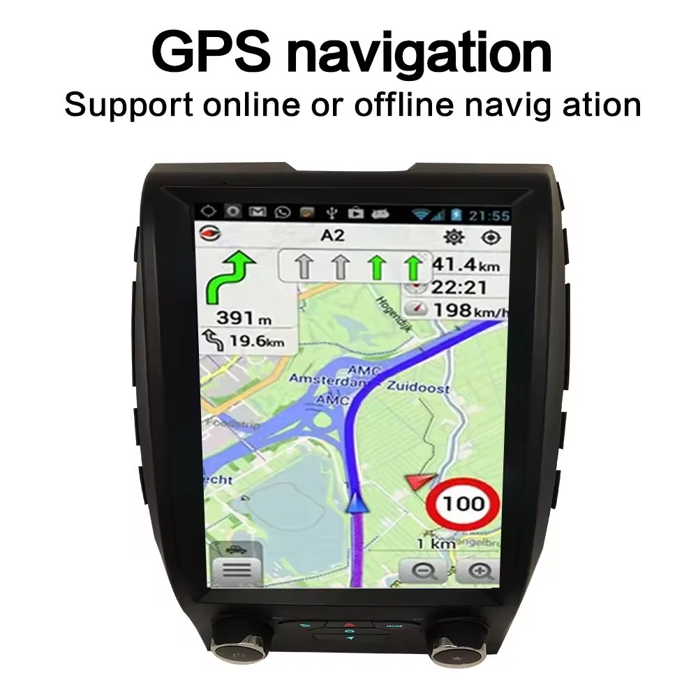 lelv Pantalla Vertical De 10,4 Pulgadas Android Para Ford Edge 2015-2019 Estilo Tesla Unidad Principal De Navegacion Gps Carplay