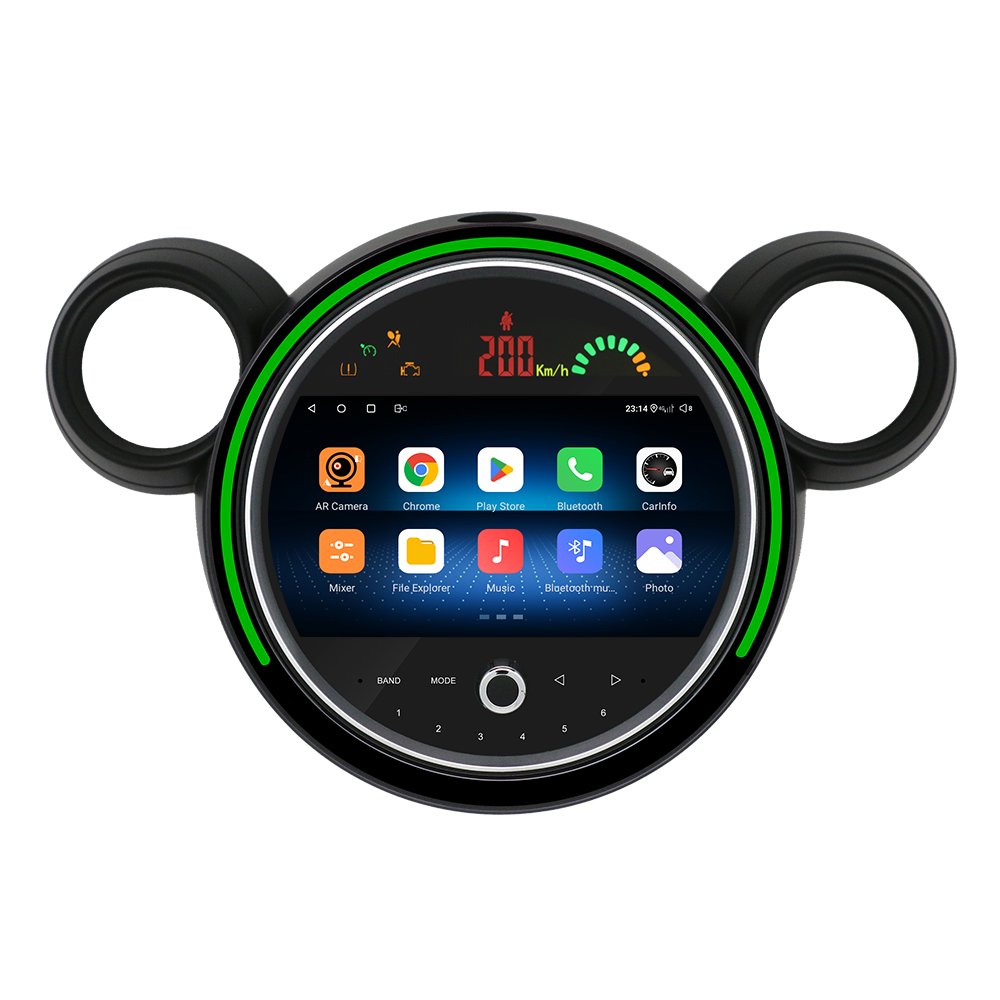 Route Android 8 core 9inch IPS car screen for car BMW mini R60 car radio with wireless carplay and Android auto