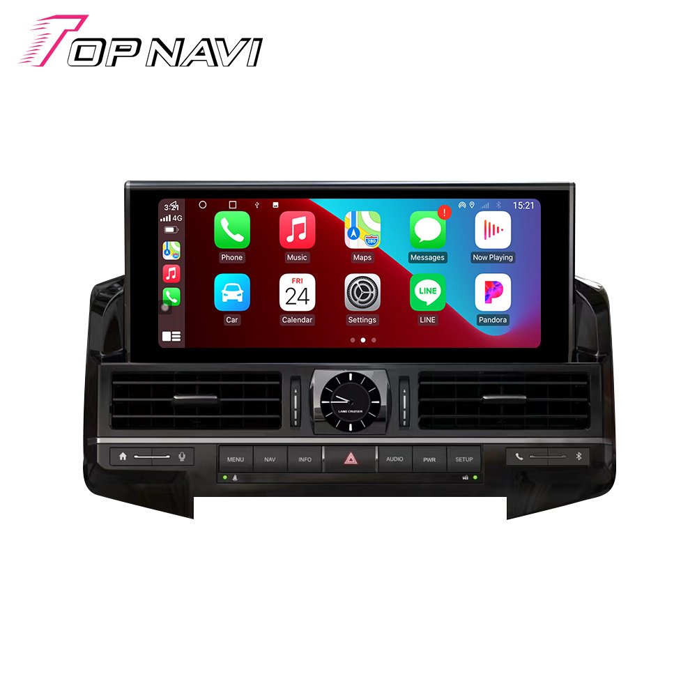 Topnavi QLED Android Screen For TOYOTA LANDCRUISER LC200 to Lexus lx570 Car Multimedia GPS Car Radio Player Carplay 4G 360