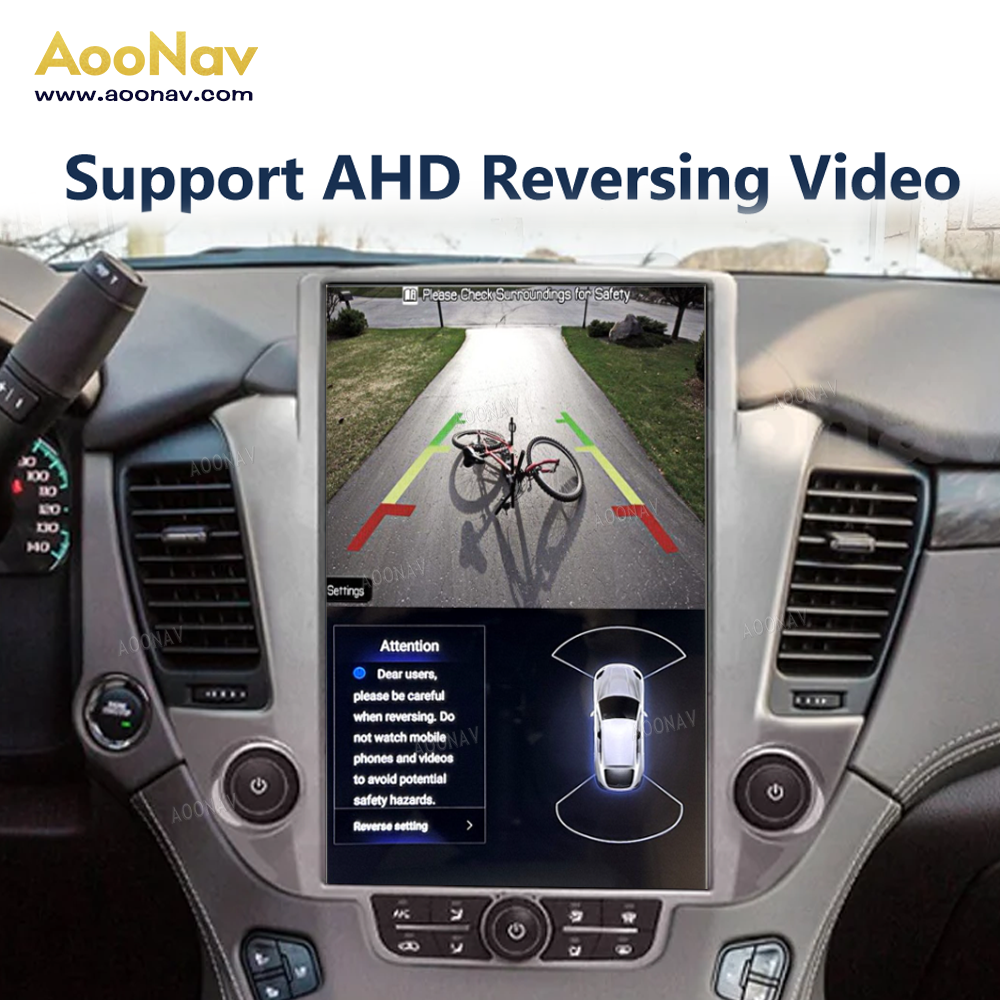 AOONAV 14.4 Inch IPS QHD Touch Stereo Screen GPS Navigation Carplay For GMC Yukon Chevrolet Tahoe Suburban 2015-2022 Head Unit