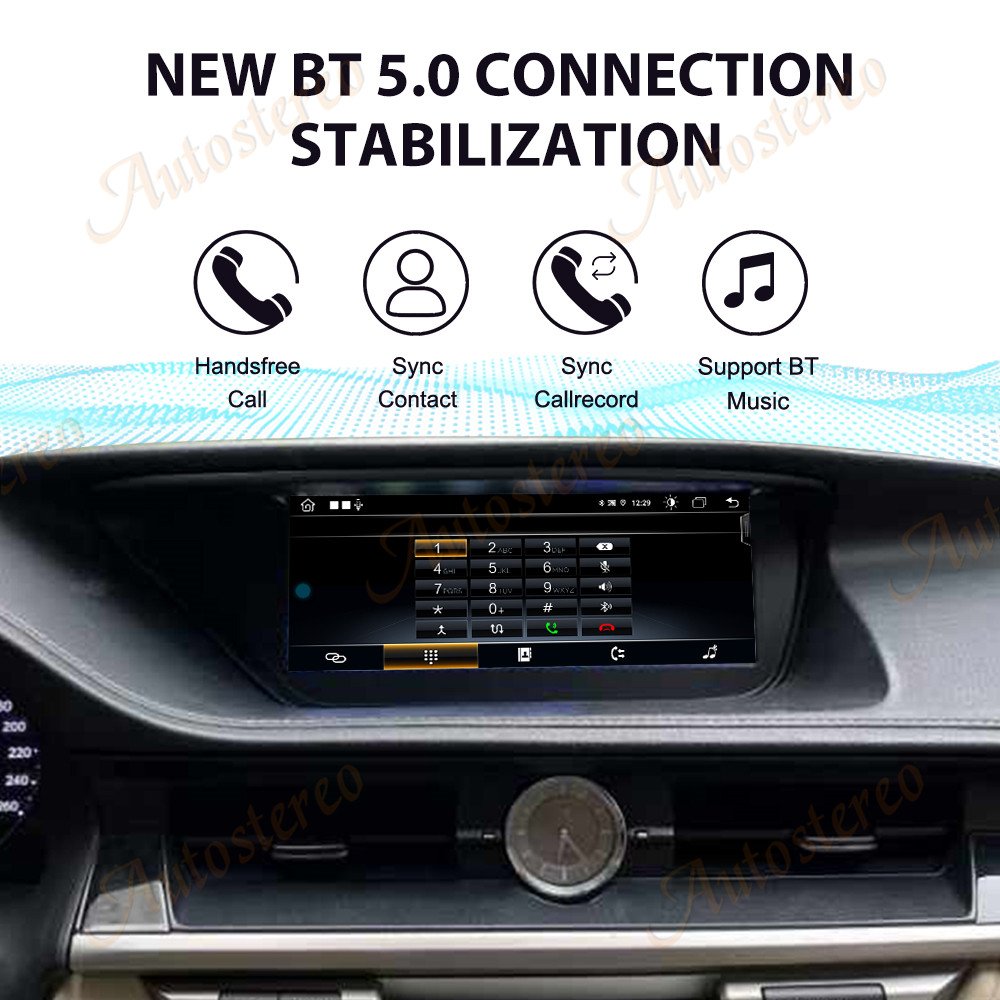 Autostereo 10.25 inch Android 13 For Lexus ES 2013-2017 Car Radio GPS Navigation Head Unit GPS Multimedia Player Audio Stereo