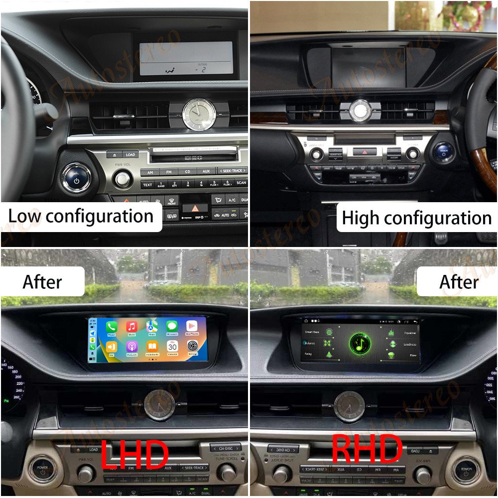 Autostereo 10.25 inch Android 13 For Lexus ES 2013-2017 Car Radio GPS Navigation Head Unit GPS Multimedia Player Audio Stereo