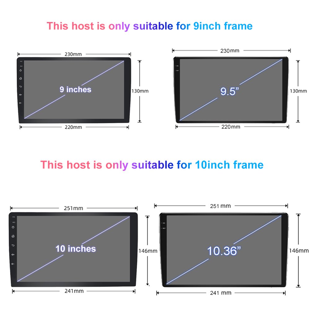 JYT 9 Inch In-cell Screen Car Radio Universal Ram 1GB Rom 16GB Wired Wireless Android Auto Carplay Car Stereo GPS Navigation
