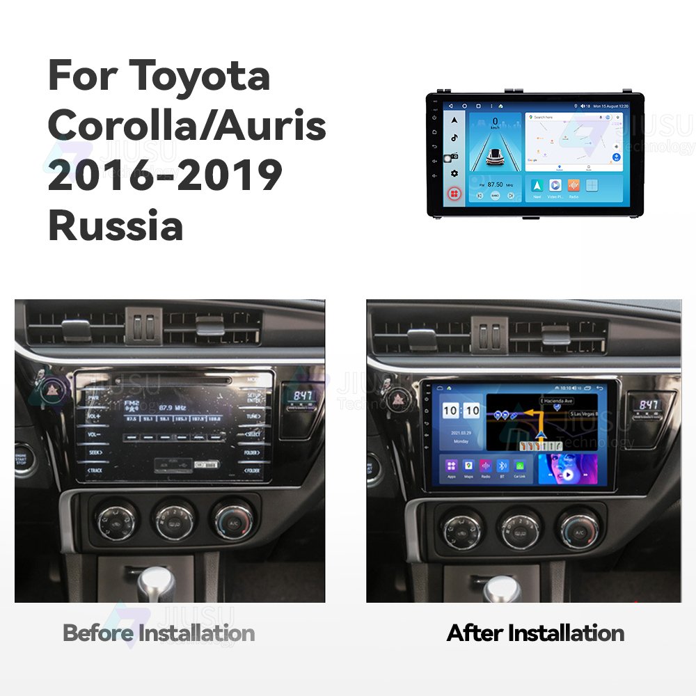 Android 13 Car Radio GPS Navigation DVD Player Stereo Multimedia Audio System for Toyota Corolla Auris E180 2016-2019 Russia