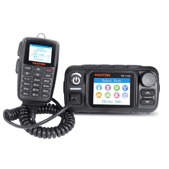 LTE IP Network POC UHF VHF Mobile Car Radio 4G LTE POC +25w dual band analog radio zello walkie talkie