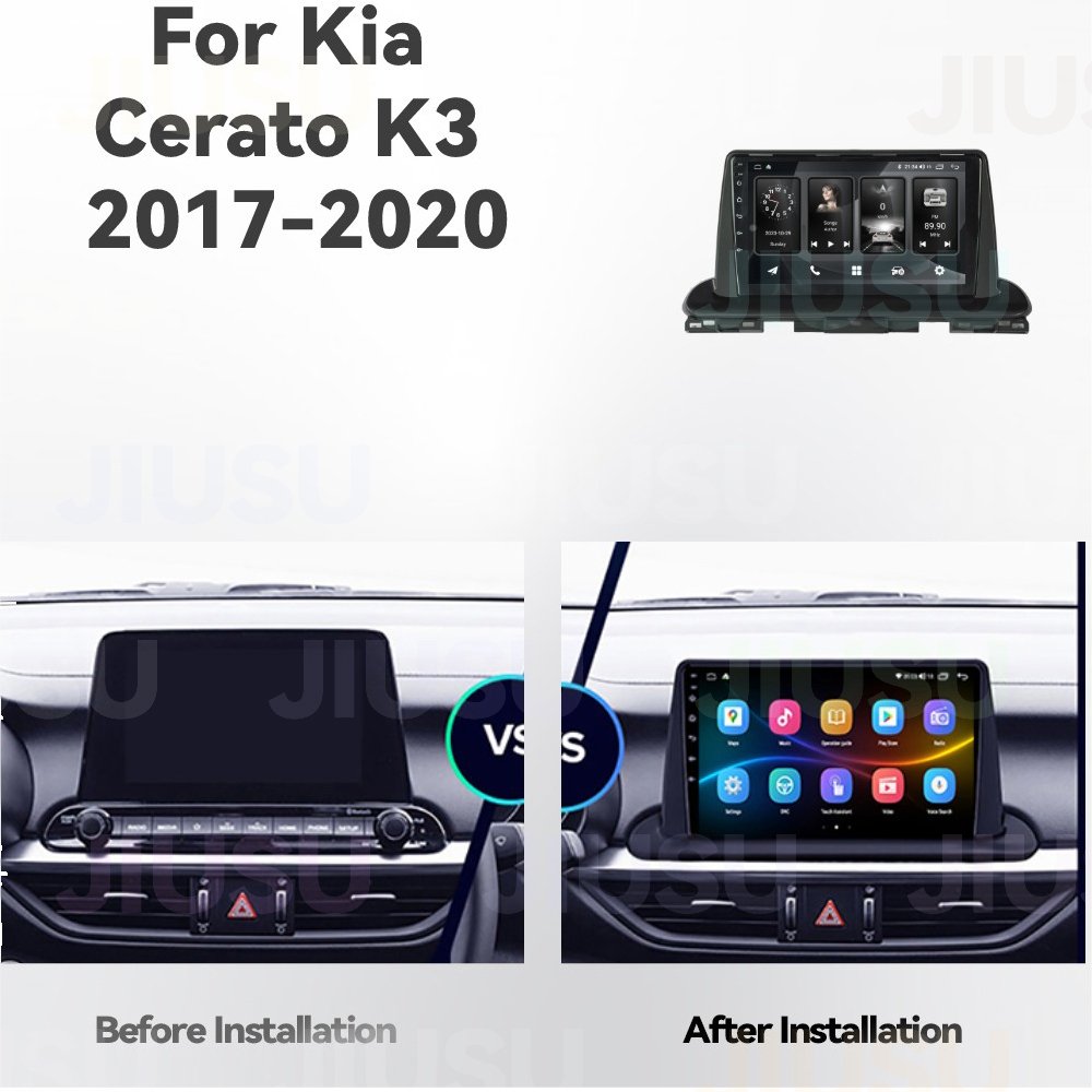 Android 12 Car Radio GPS Navigation DVD Player Stereo Multimedia Audio System for Kia Cerato K3 2017-2020 with Carplay DSP DAB