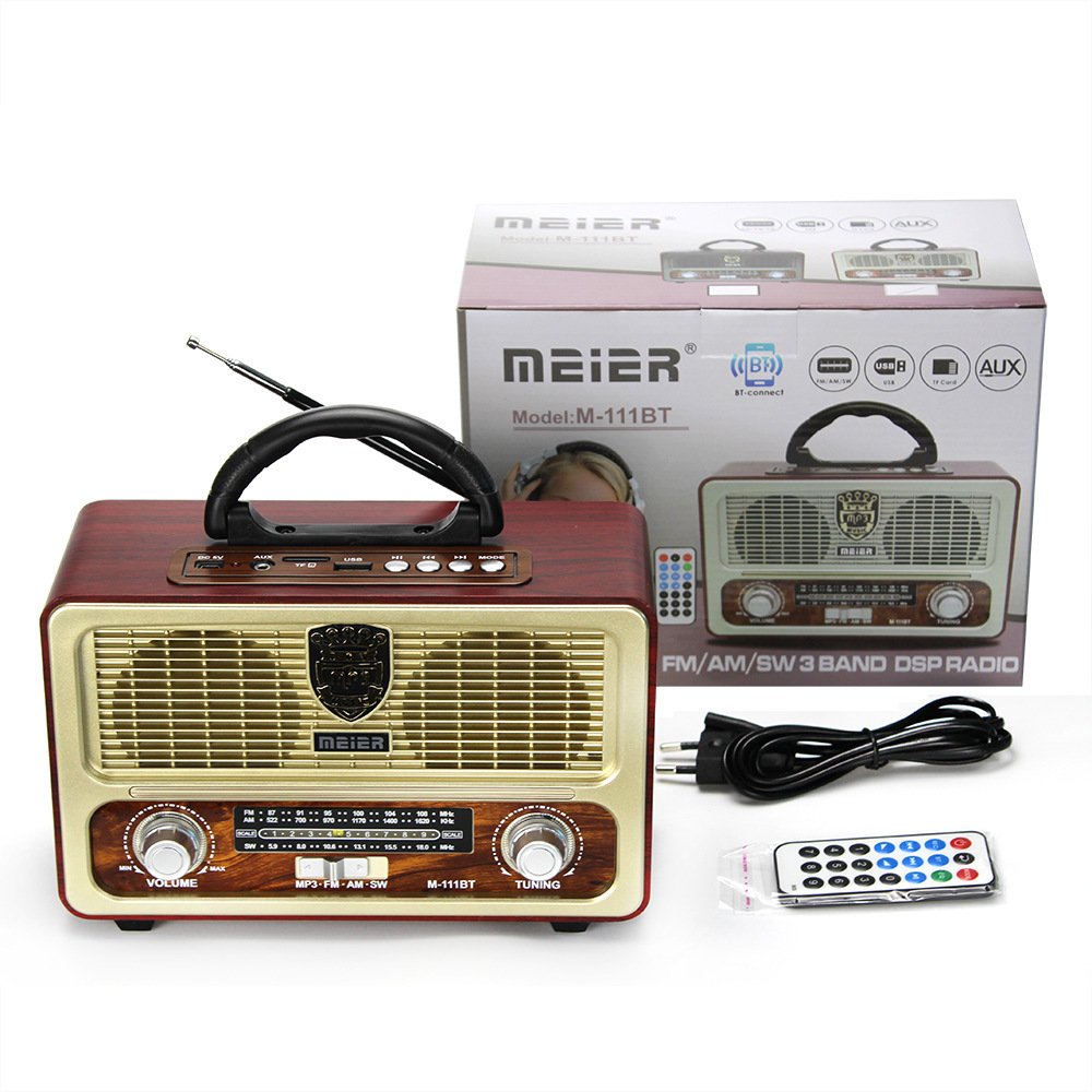 Rechargeable AA Battery Power Pocket Remote Control FM AM SW Antenna Radio Built with Speaker TF SD Supported