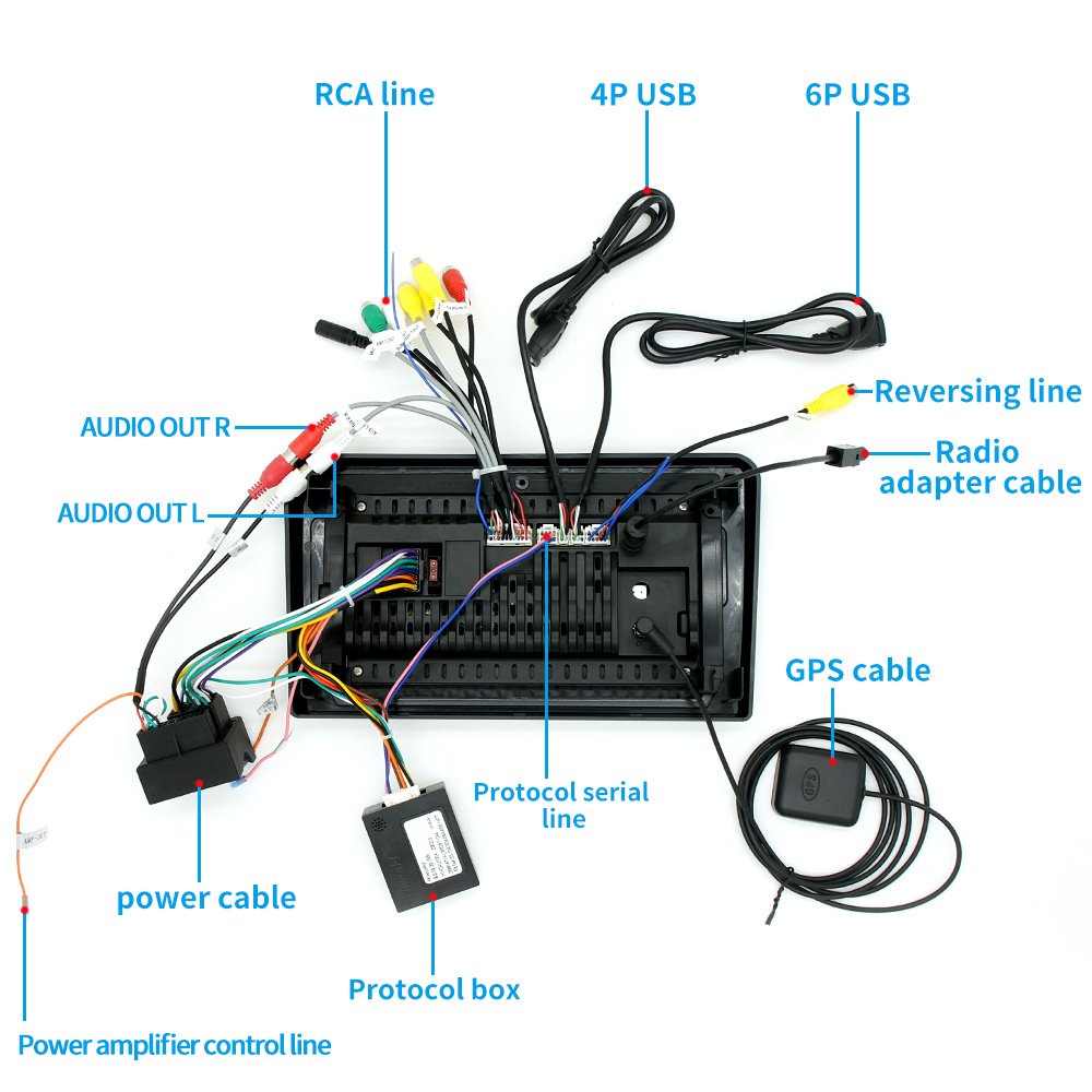 7 Inch Large Screen Android Navigation GPS All-In-One Car Radio Wireless Carplay DVD Combination 1 Year