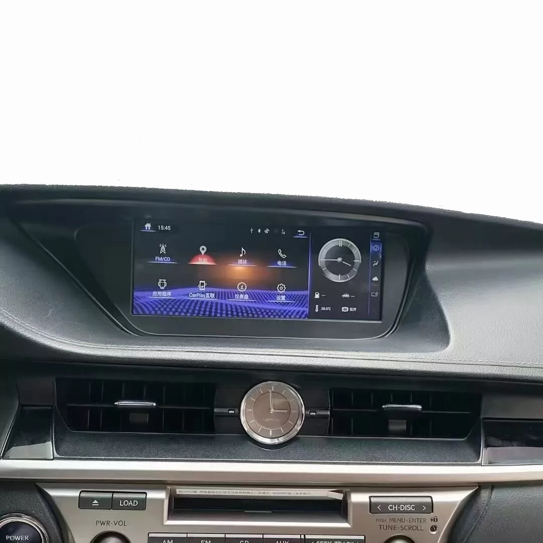 10.25" car dvd video player android13 multimedia with gps navigation carplay For Lexus ES series ES300H 2013-2017 low version