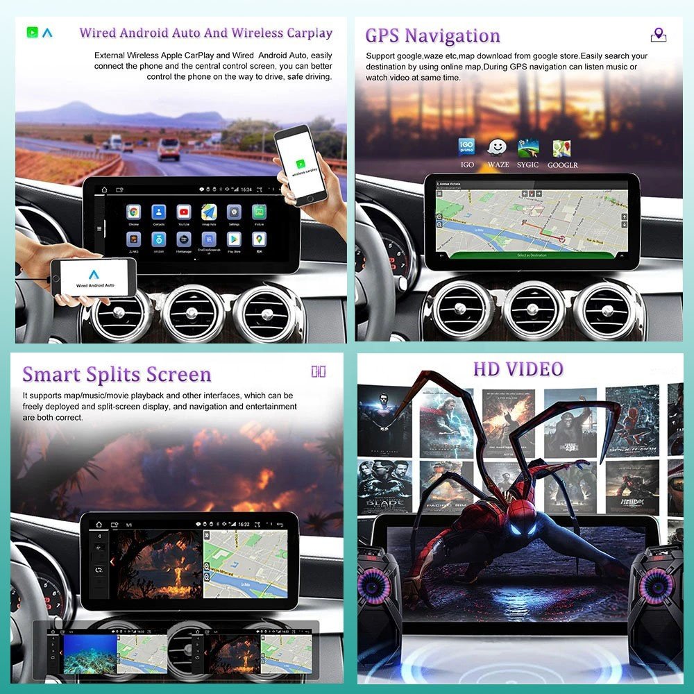 Hot Sale 10.25 inch Autoradio For Mercedes Benz Class GLA C156 2013 - 2018 Frame 2Din 4G Carplay Android Auto GPS Navigation