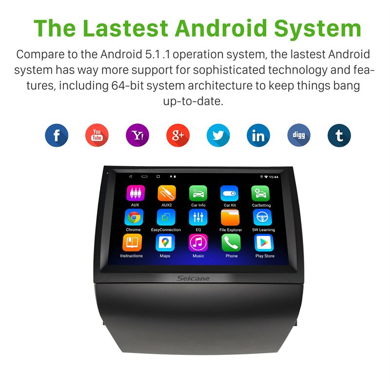 Seicane 9 Inch Android 13.0 Car Radio Touch Screen for 2003 2004 2005-2009 TOYOTA PRIUS 20 Support GPS Wireless Carplay