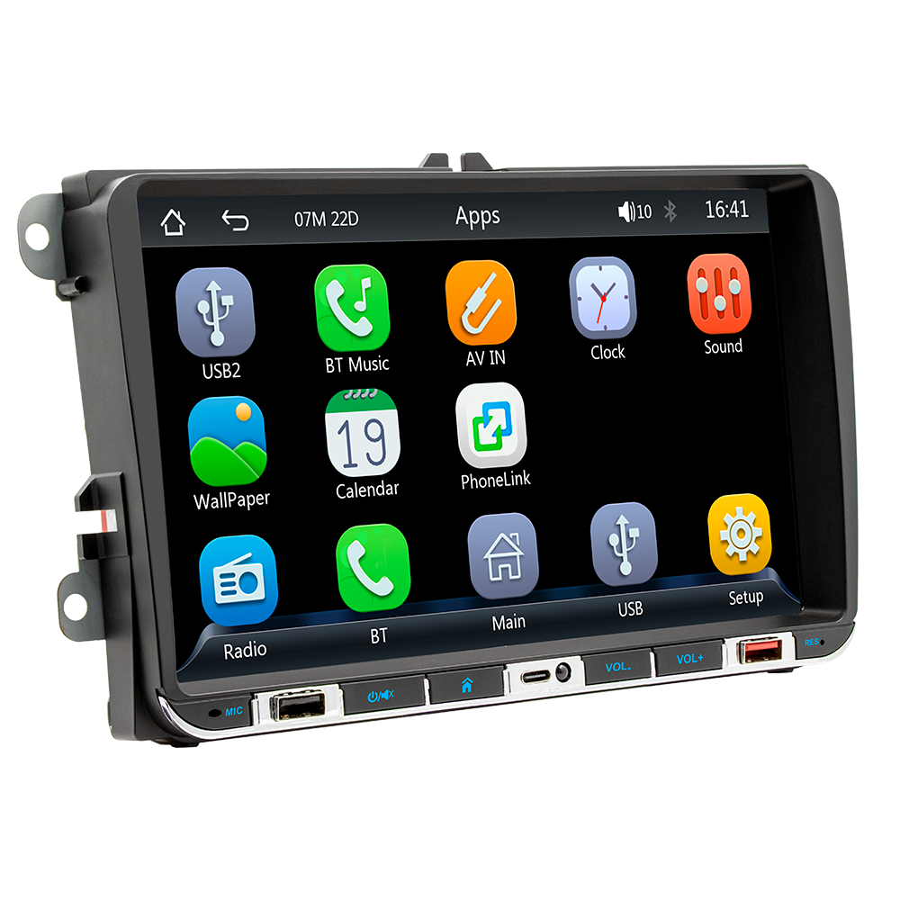 Multimedia video audio stereo system MP5 player touch screen head unit car radio for vw