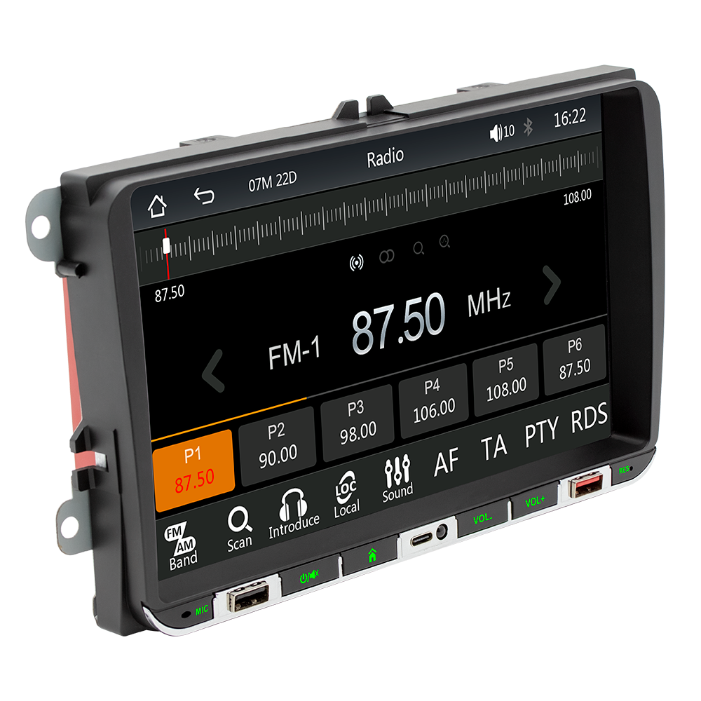 Multimedia video audio stereo system MP5 player touch screen head unit car radio for vw