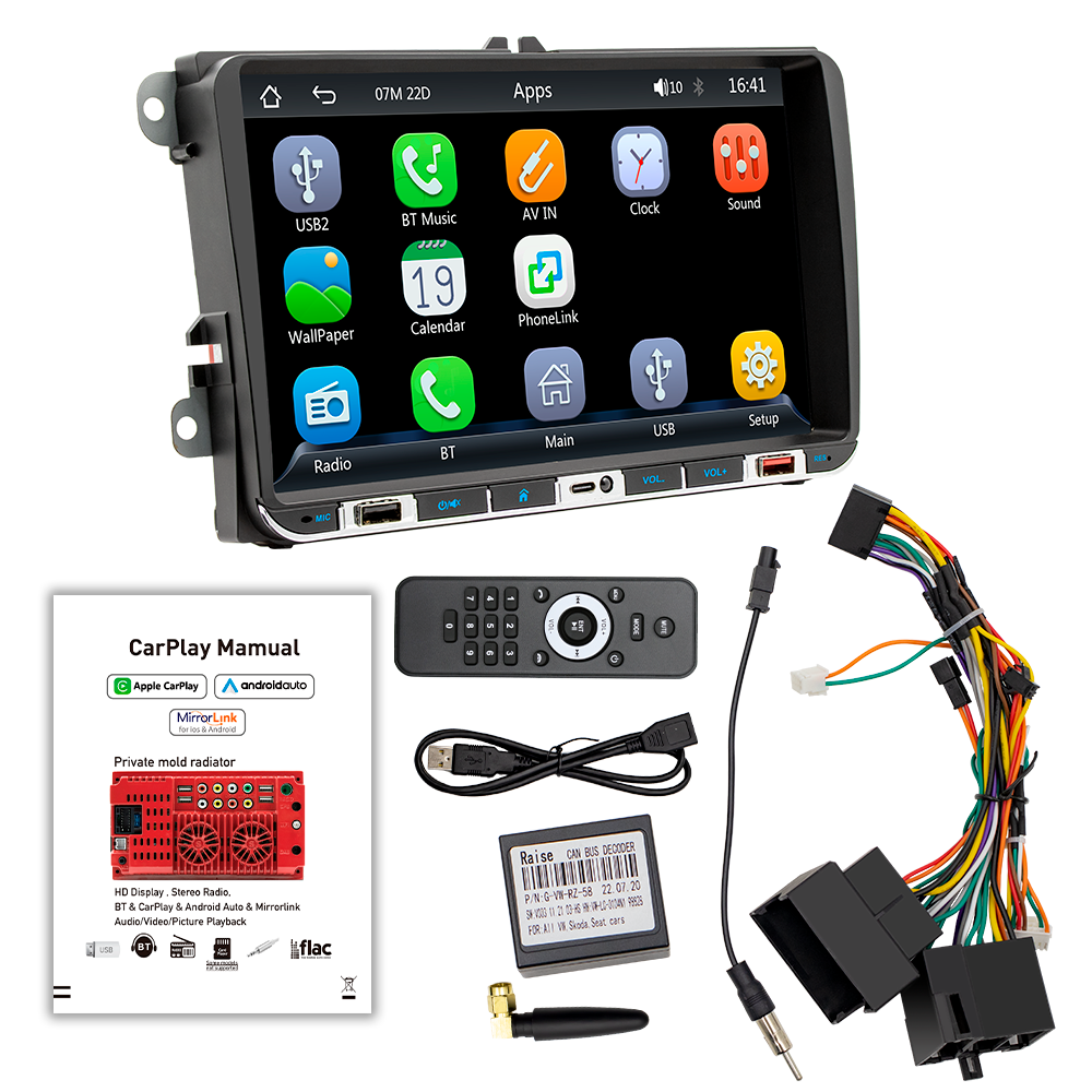 Multimedia video audio stereo system MP5 player touch screen head unit car radio for vw