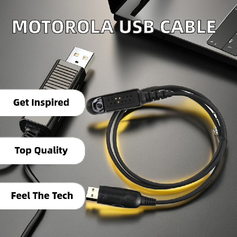 Usb Programming Cable Motorola Radio Ht750 Ht1250 Pro5150 Gp328 Gp340 Gp380 Gp640 Gp680 Gp960 Gp1280 Pr860 Mtx850 1m Microphone