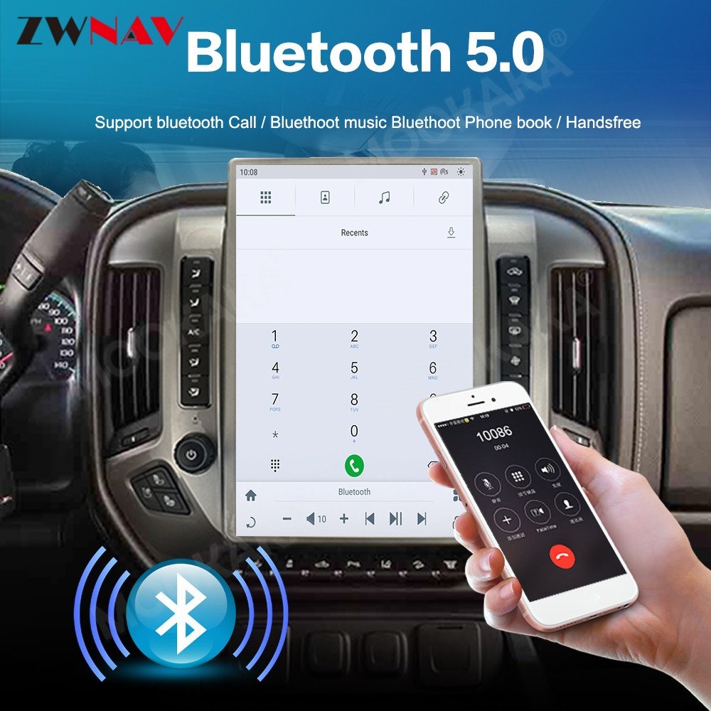 Android13 Car Radio For Chevrolet Silverado GMC Sierra 2013-2019 Tesla Screen Multimedia Player GPS Navigation Wireless Carplay