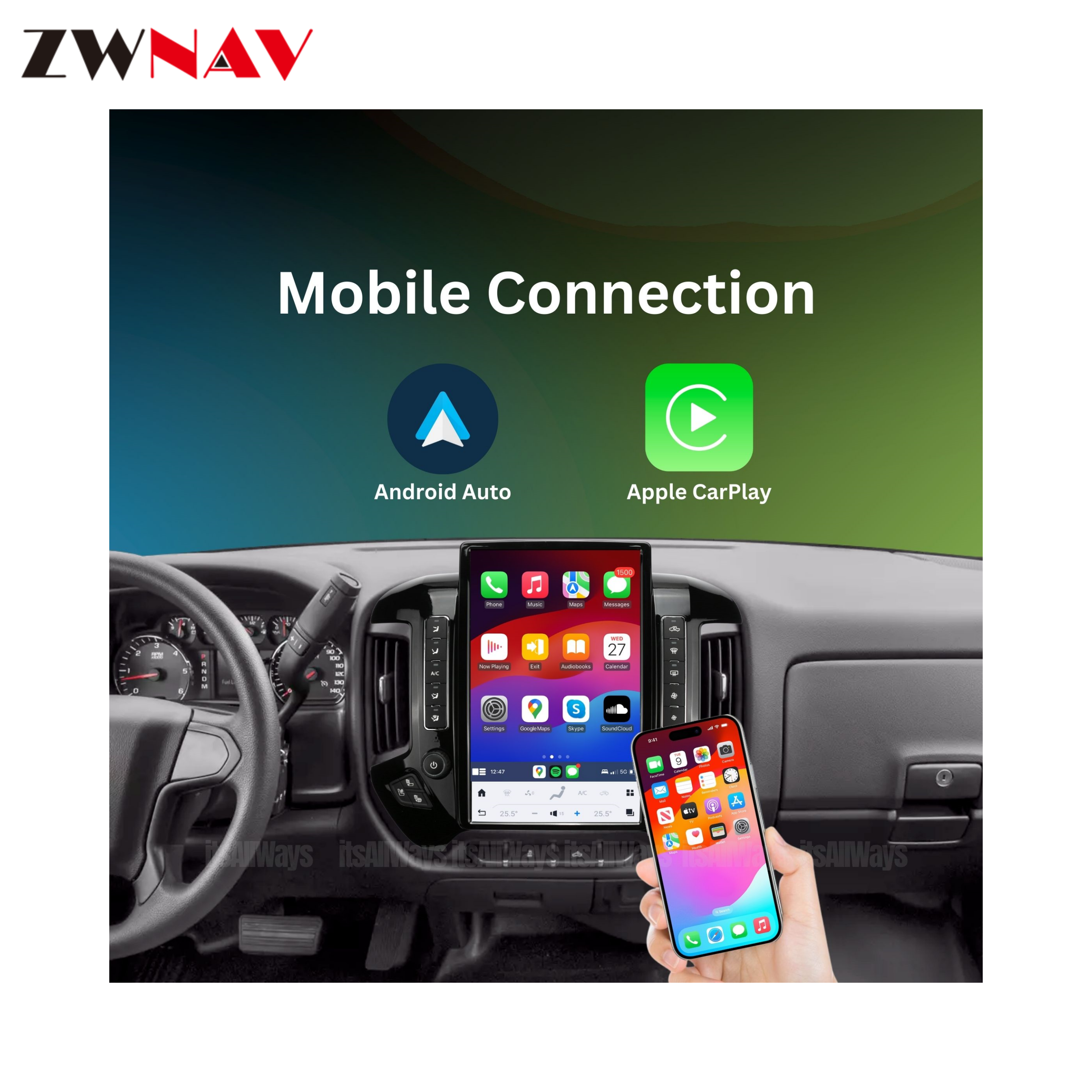 Android13 Car Radio For Chevrolet Silverado GMC Sierra 2013-2019 Tesla Screen Multimedia Player GPS Navigation Wireless Carplay