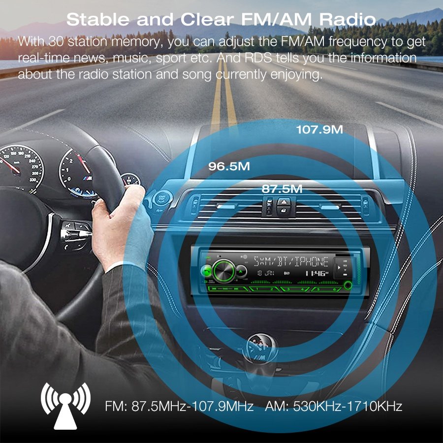 JMC Full Touch LED Car Radio with USB/TF/AUX/BT/FM High Power Car Mp3 Player Private Tooling In-dash 1-din Devices LCD ISO