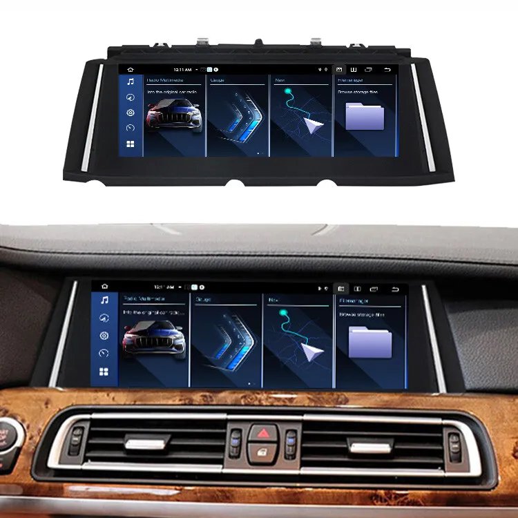10.25" Original car screen Android 13 Multimedia Car Radio For BMW 7 Series F01 F02 2009-2017 NBT CIC with Wireless CarPlay