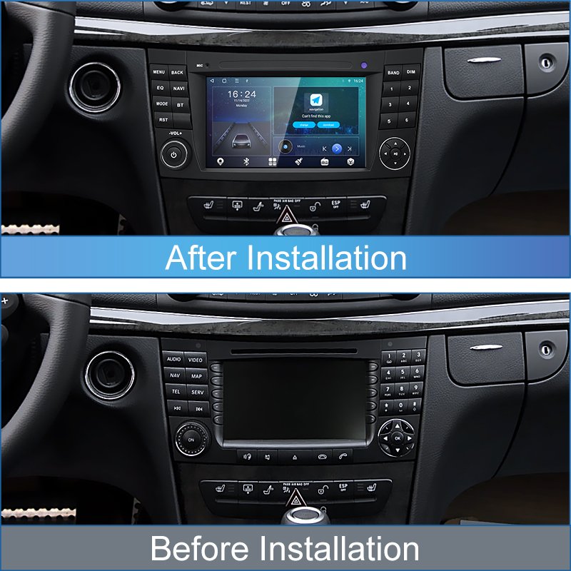 7" Android AUTO Carplay Car Multimedia Video Players Radio Bluetooth Gps Navigation For Mercedes Benz C Class W203 RDS Music