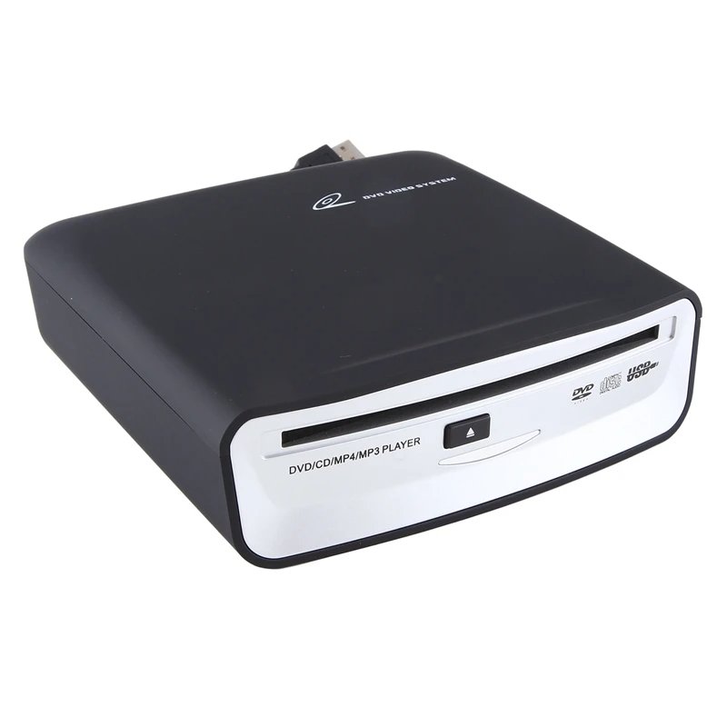 Car Radio CD/DVD Dish Box Player USB 2.0 Interface External Stereo Black For Android Player Radio