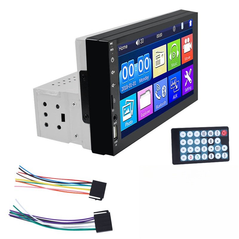 1DIN 7023B Car DVD radio BT Video Media Player 7 Inch Car MP3 MP4 touch screen Player