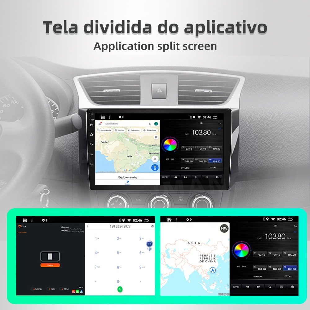Jmance 10Inch Android Radio With Usb Carplay Bt Wifi Gps Navigation For Jeep Cherokee 5 Kl 2014 - 2018 Frame Car Auto Part