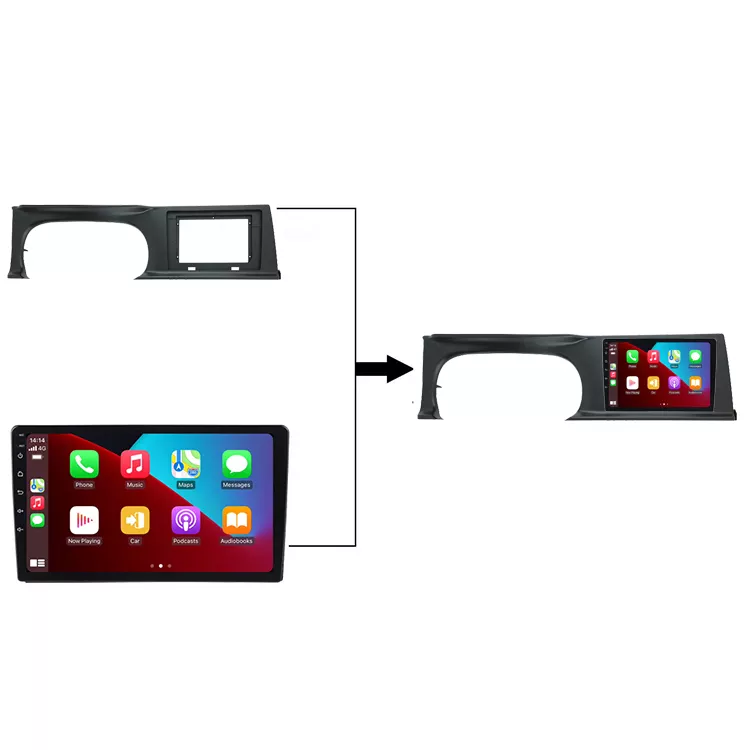 Car Stereo Radio 10.1Inch Frame For 2019 Kia Seltos With Wiring Harness Rca Cables Parts Bezel