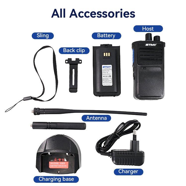 Oem 10w DMR Digital Two way radio ET-D330 VHF UHF IP67 USB Type c chargingWalkie talkie with gps
