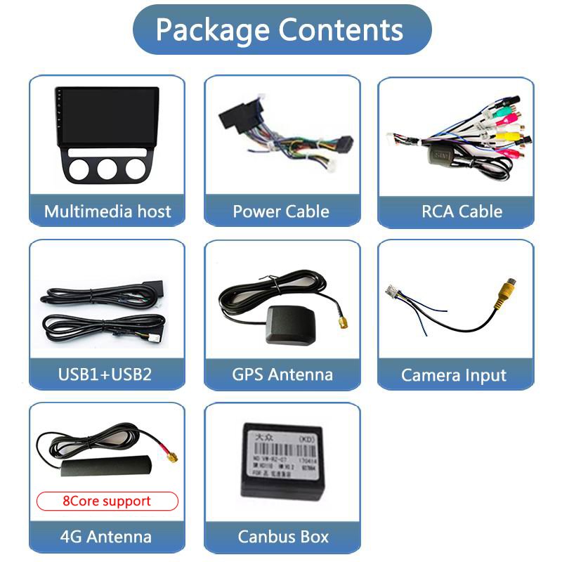 2+32G Android Radio For Volkswagen VW Jetta 5 2005 2006 2007 2008 2009 2010 Car Autoradio Video Multimedia Player GPS 5G Wifi BT