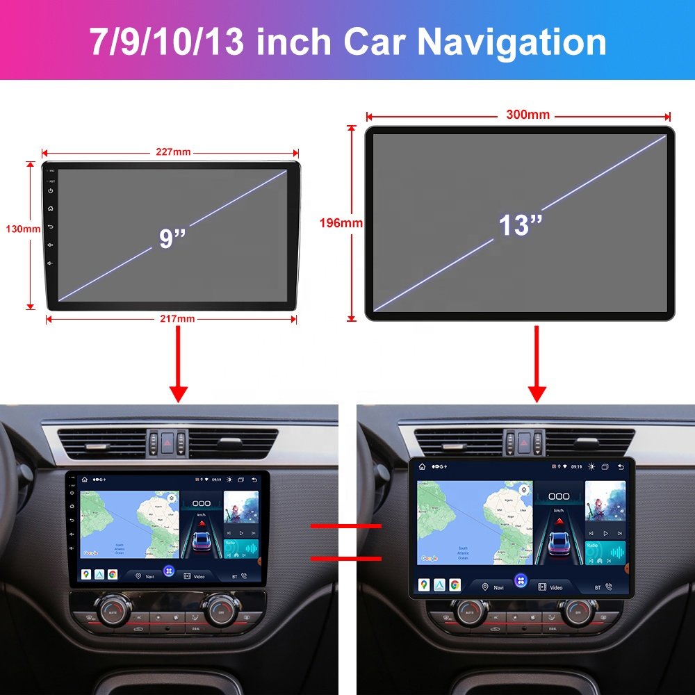 Jmance Android Player For Universal 12 Inch 8 Core Ram 4Gb Rom 64Gb 4G Carplay Gps Navigation 2 Din Car Radio Stereo