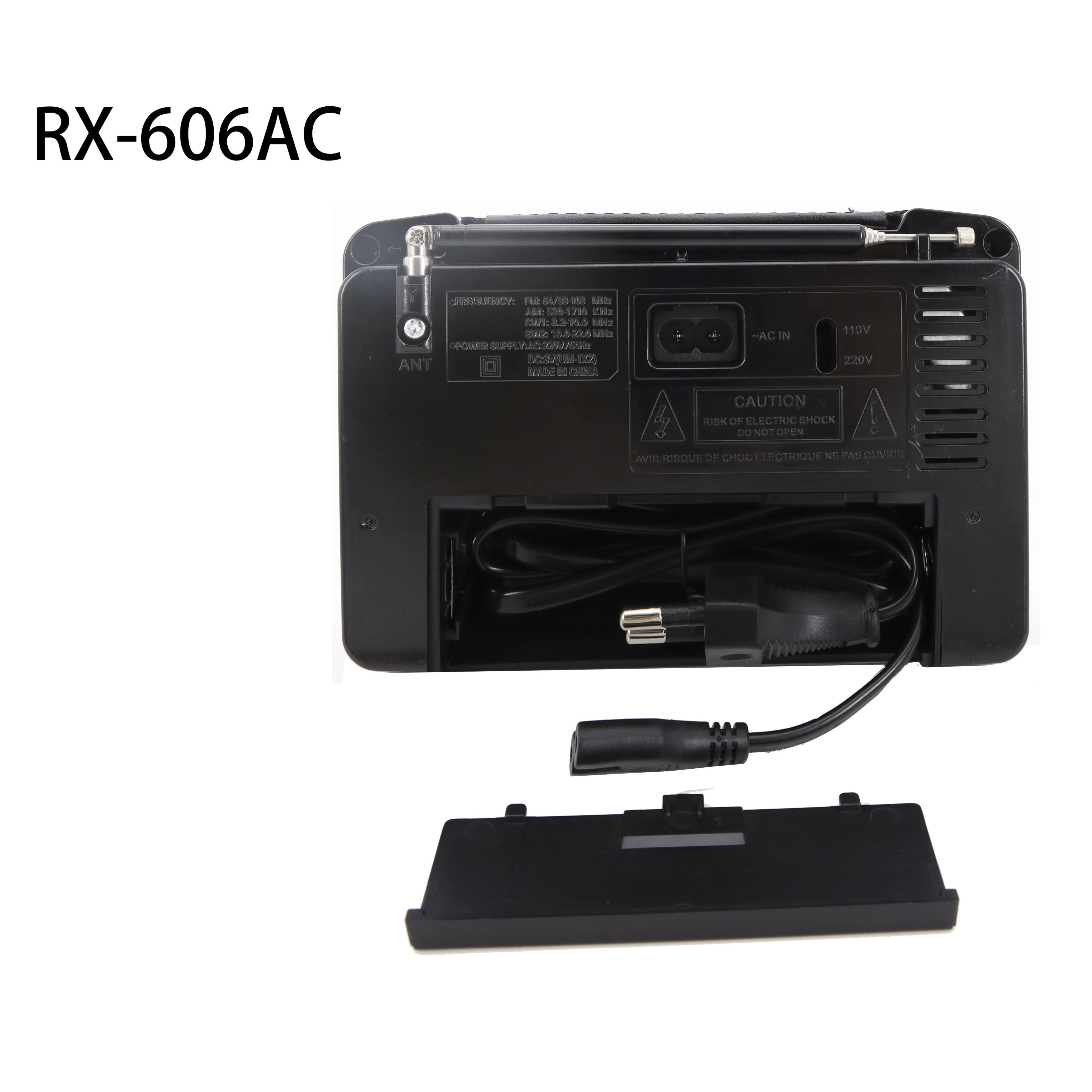 RX-606AC High quality portable rotatable radio with fm.tv/am/sw1-2 4bands receiver ,with real transformer