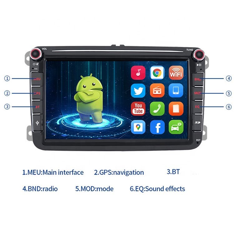 car video Gps Navigation 2 Din Car Video Dvd Player Multimedia Radio Android Autoradio For Seat Altea Teon 2 Toledo