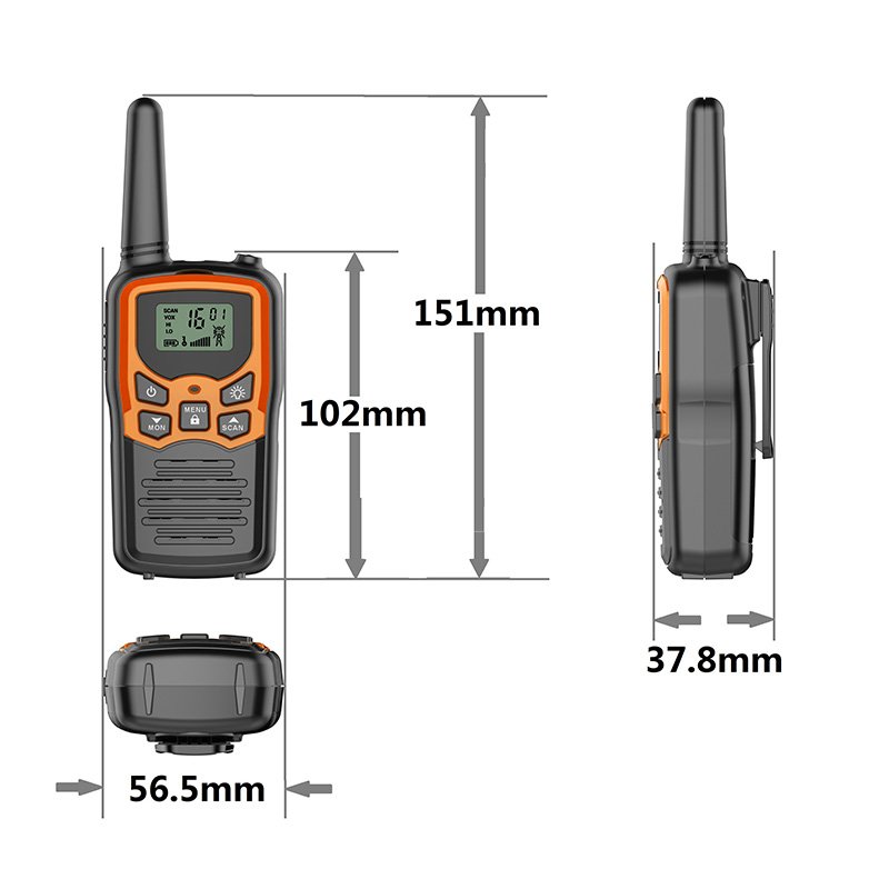 High quality cute design long work range 3-5km PMR/FRS/GMRS available mobile phone with walkie talkie toy
