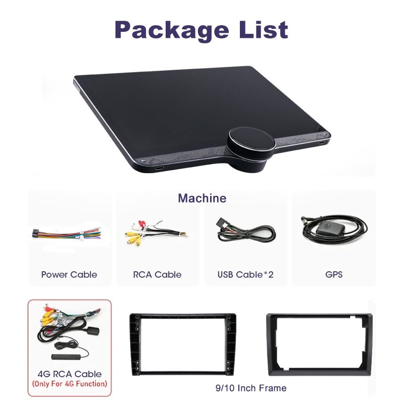 8-Core Portable Car Radio 11.5 Inch Large LCD Screen 2+32GB GPS DSP Functions Double-Knob & Diamond 2K Car Accessories