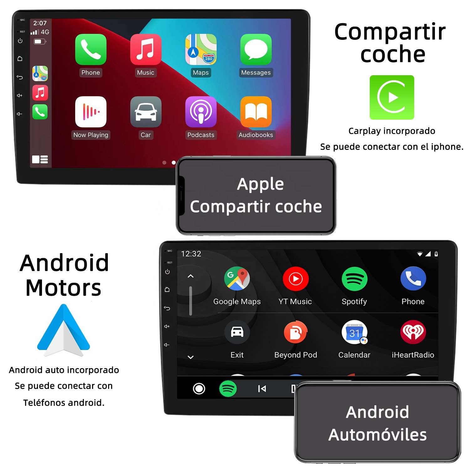 9" 1+16/2+32 Android 11 Car Stereo Double Din Touch Screen 2 Din Car Radio Video Autoradio GPS WIFI BT FM RDS