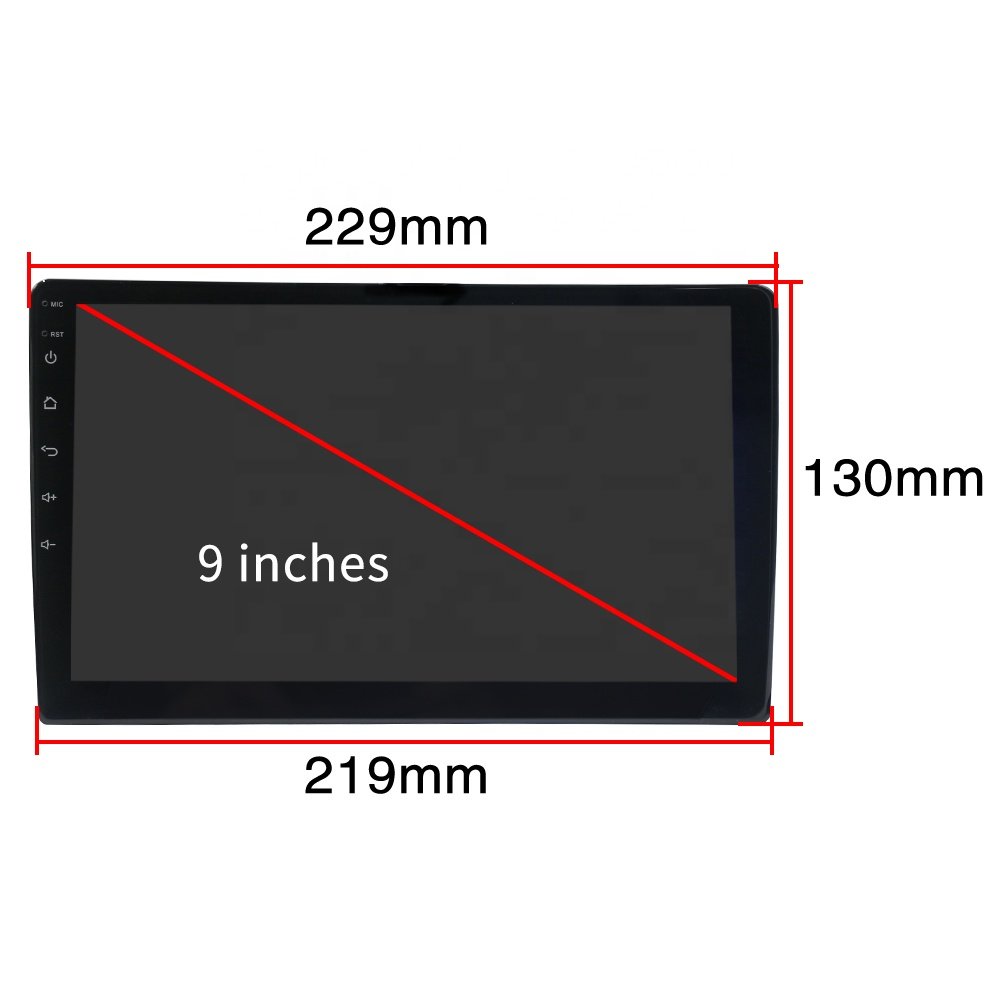 9" 1+16/2+32 Android 11 Car Stereo Double Din Touch Screen 2 Din Car Radio Video Autoradio GPS WIFI BT FM RDS