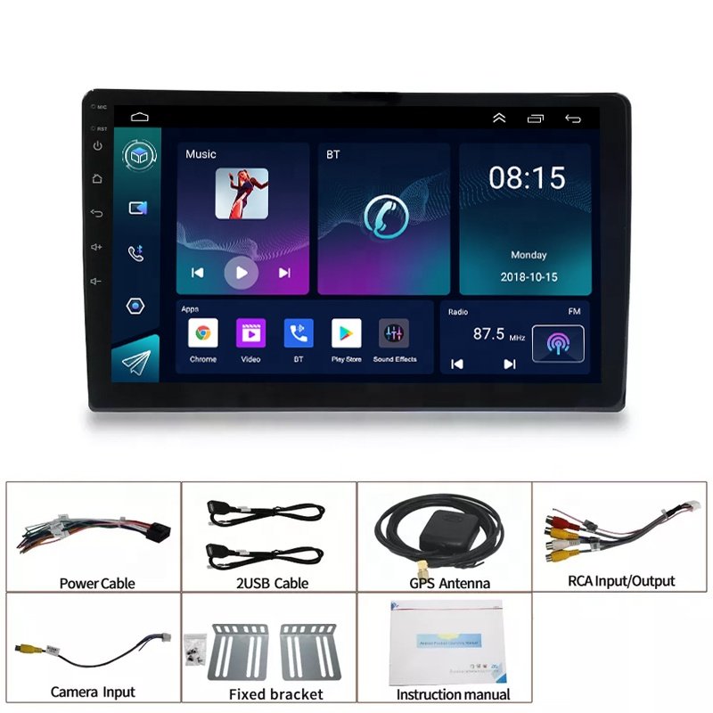 9" 1+16/2+32 Android 11 Car Stereo Double Din Touch Screen 2 Din Car Radio Video Autoradio GPS WIFI BT FM RDS