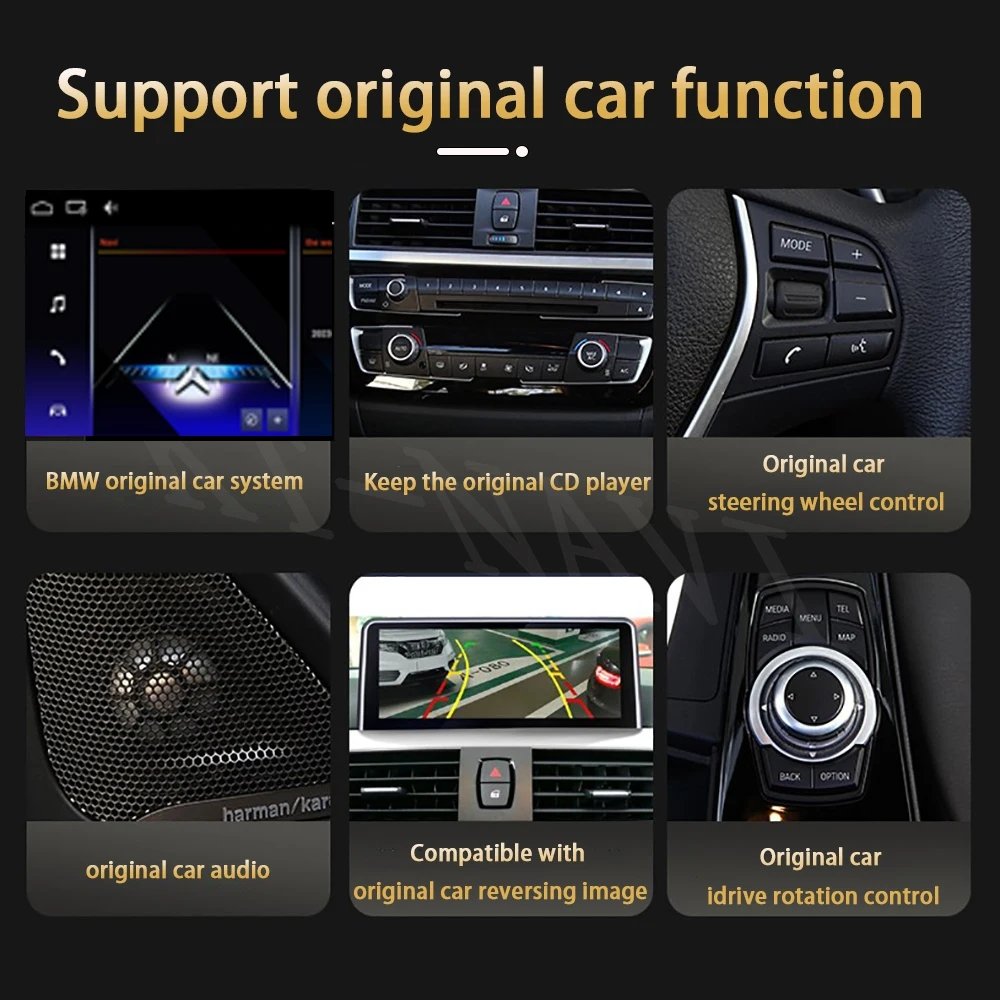 Qualcomm Android 14 Android Wireless Carplay AUTO radio For BMW X5 E70 X6 E71 Car Video Players GPS Navigation head unit