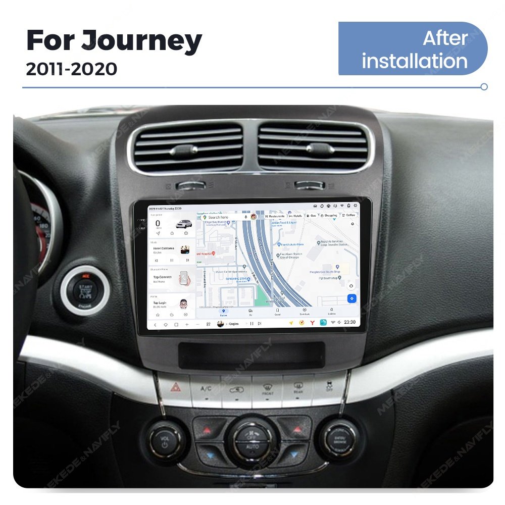 Mekede DUDU7 auto electronics Android Screen Multimedia dsp fm support dudu dab dvr dvd bt map for Dodge Journey 2011-2020