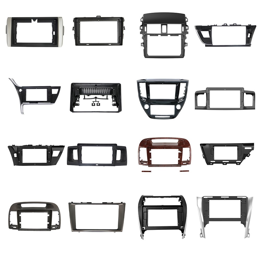 Hot new products car frame radio for TOYOTA YARIS 2020 black 10 inches radio frame fascia frame