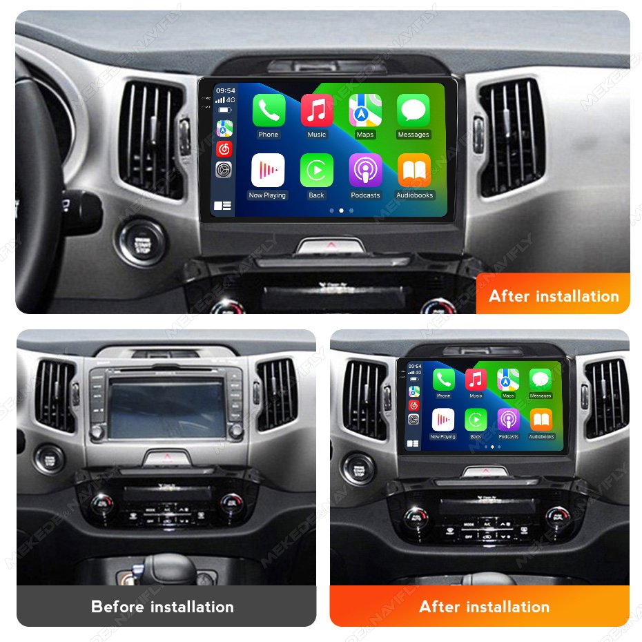 MEKEDE Android 12 8core IPS DSP Car Multimedia DVD Player for Kia Sportage 2010-2015 8+128G GPS BT Audio autoradio Car Video
