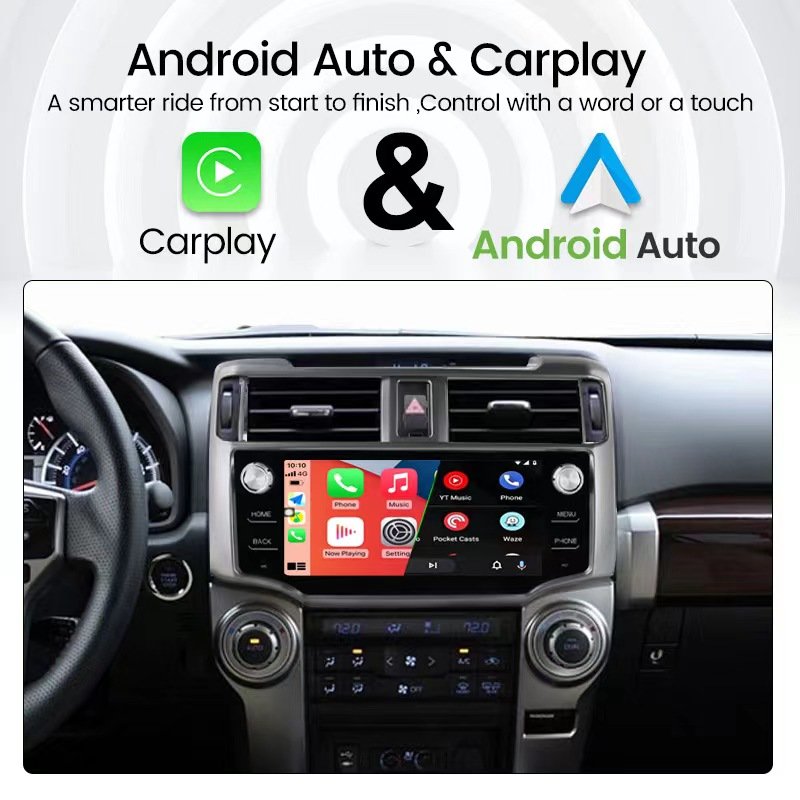 Car Video Recorder For Toyota 4Runner 4-Runner 2009-2017 Car Radio SWC BT 4G LTE GPS Android Car Multimedia Player