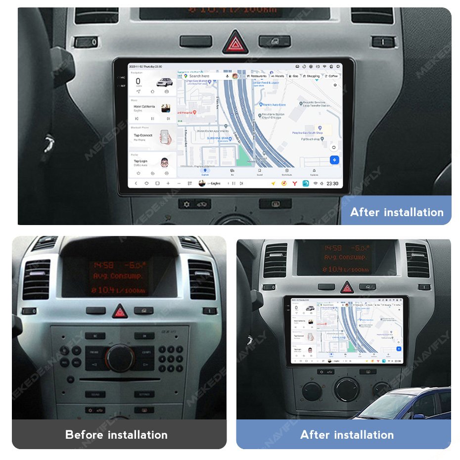 DUDUAUTO Android 13 Car Radio For Opel Zafira B Astra H 2004-2014 Multimedia Player Stereo Car-play DSP GPS Navigation