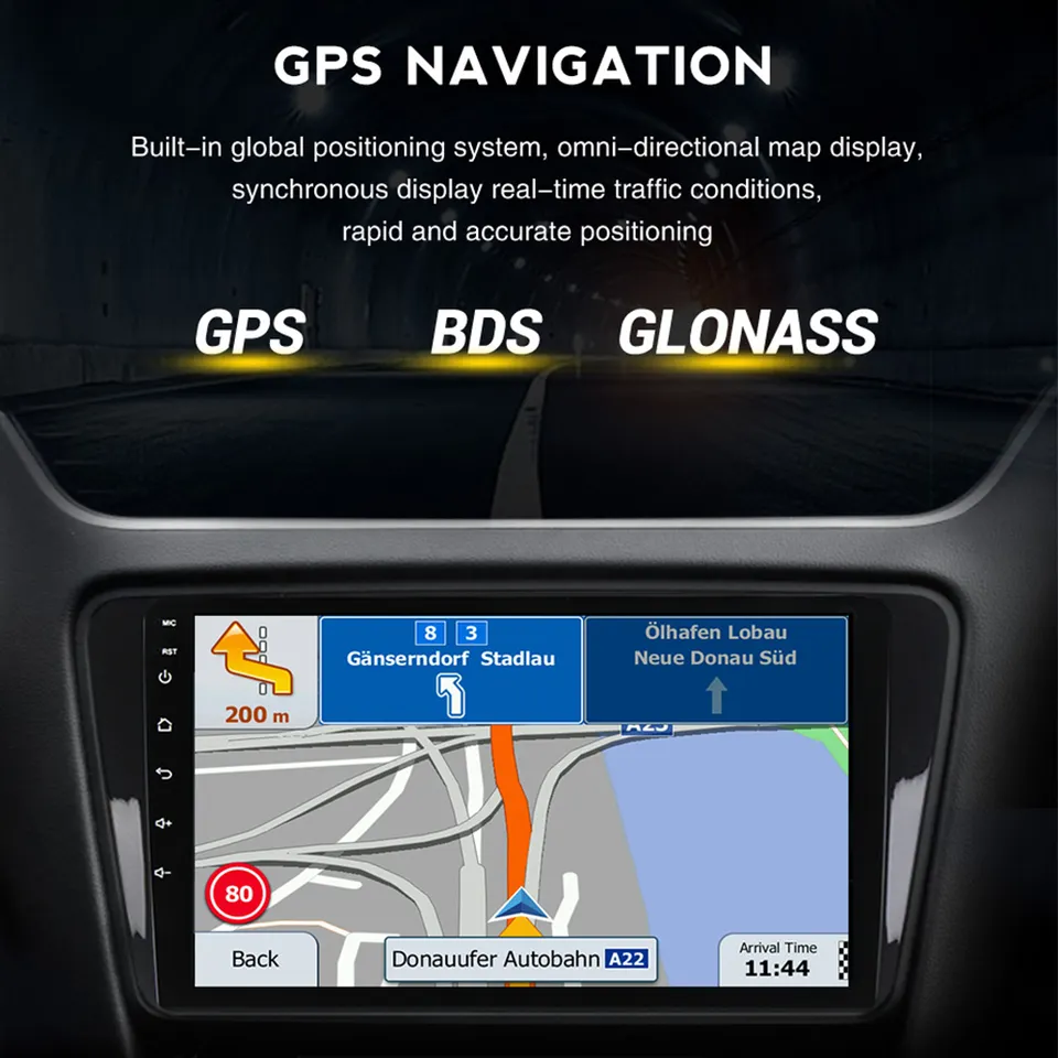 2+32G with carplay android auto car radio stereo video 7/9/10 inch 2din gps player with touch screen Android 14