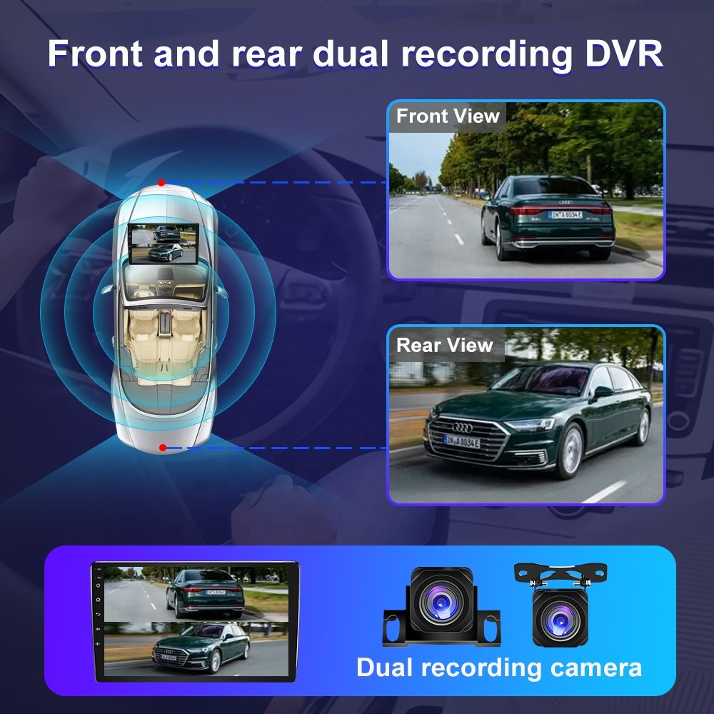 JYT 9 inch 8 Core 4G Android Auto Carplay 2 Din Car Stereo DVD Player For Toyota Alphard 10 serices vellfire 2004 - 2007 Frame
