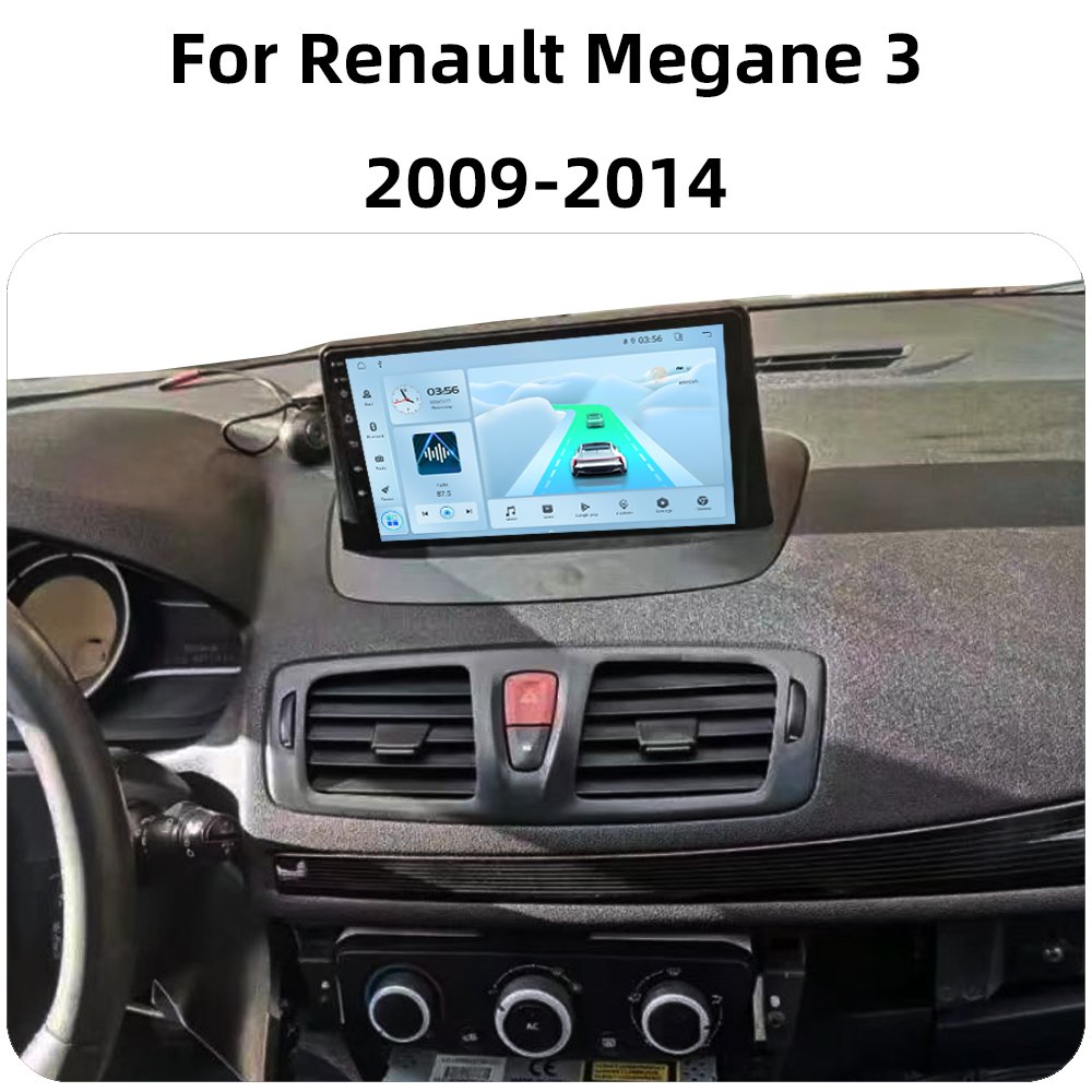 Android 13 2+32GB IPS 1280*720 Screen Car Radio For Renault Megane 3 2008-2014 Video Stereo Wifi GPS Navigation Carplay Auto