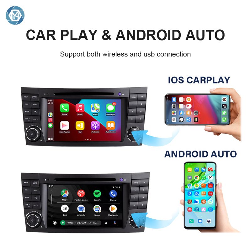 Android 7 inch Car Radio Player For Mercedes Benz E-class W211 Car Gps Navigation With Steering Wheel Control