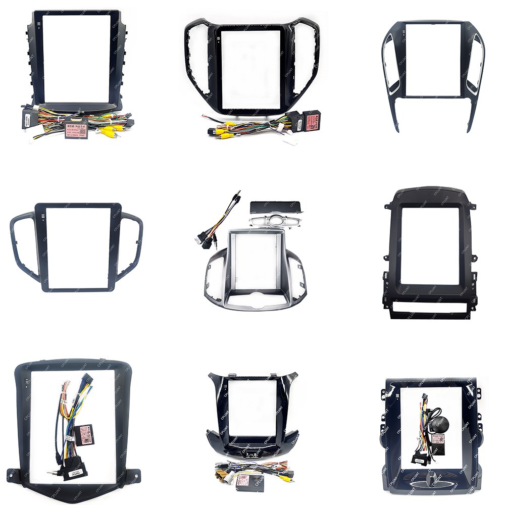 Car Dvd Frame Android Vertical Screen Android Radio DVD Player Frame Navigation For HYUNDAI FORD HONDA CHEVROLET 9.7 inch Farme