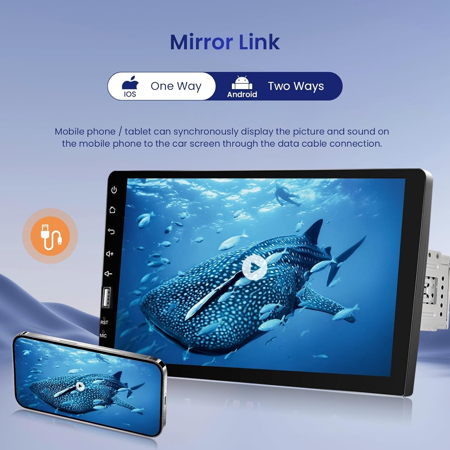 Android 13 Car Stereo Autoradio 8 Core DSP 9 inch Android Car Radio Support BT GPS Wifi Wireless Carplay&Android Auto